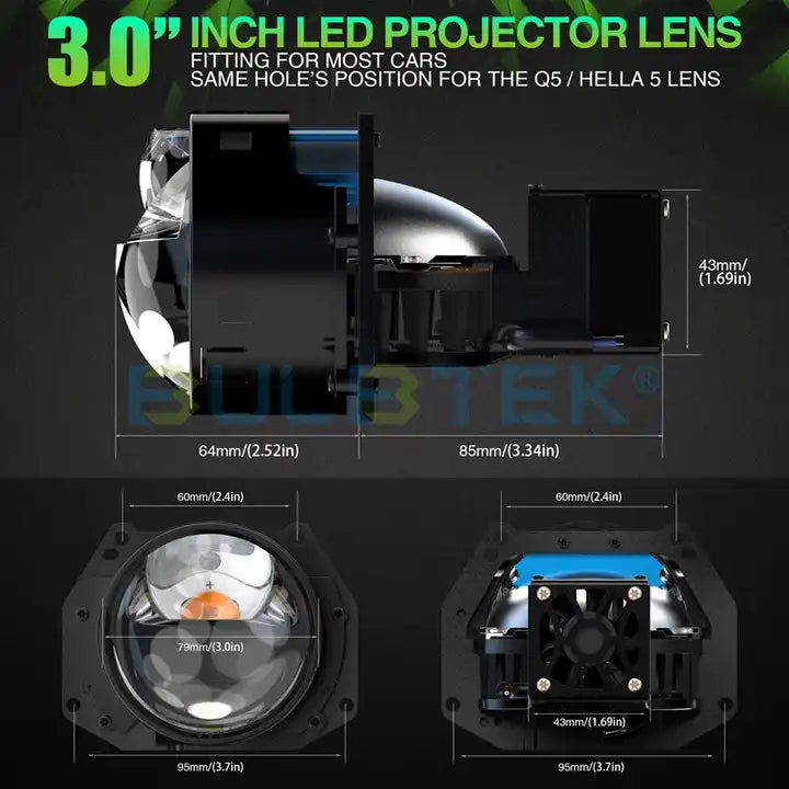 Lupa Laser 3" 12V