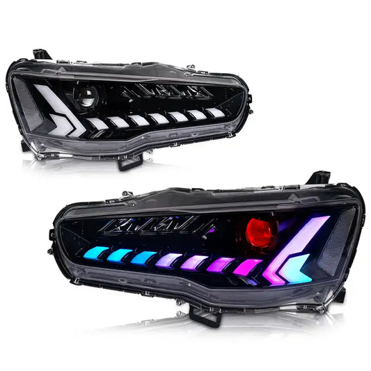 Faros Lancer Evo X- RGB